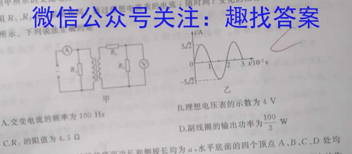 2024年山东省普通高中学业水平等级考试冲刺压轴卷(二)l物理