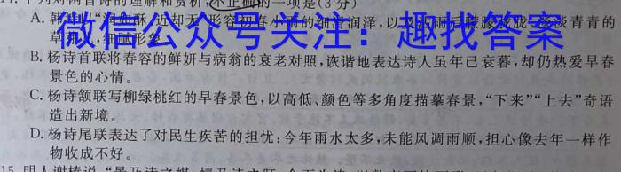 湖南省天壹2023年下学期高二12月联考/语文