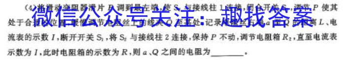 百师联盟 2024届高三信息押题卷(一)新高考卷物理试题答案