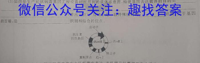 南宁市2023-2024学年度高二年级秋季学期教学质量调研生物学试题答案