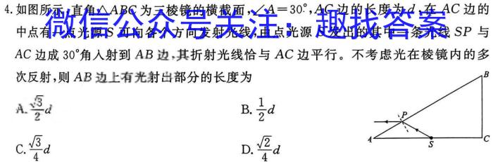 ［洛阳二测］河南省许济洛平2023-2024学年高三第二次质量检测物理试卷答案