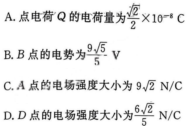 安徽省合肥市普通高中六校联盟2023-2024学年第二学期期末考试（高二）(物理)试卷答案