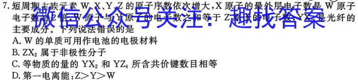 3山西省晋城市2024年高三第一次模拟考试试题(24-296C)化学试题