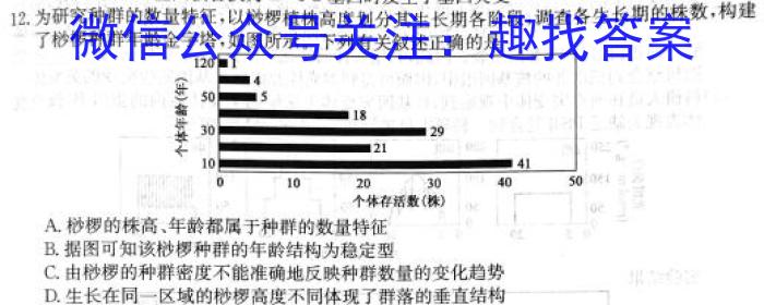 乌江新高考协作体2023-2024学年(上)高一期末学业质量联合调研抽测生物学试题答案