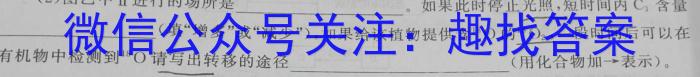 安徽省2023-2024学年度八年级质量检测◎生物学试题答案