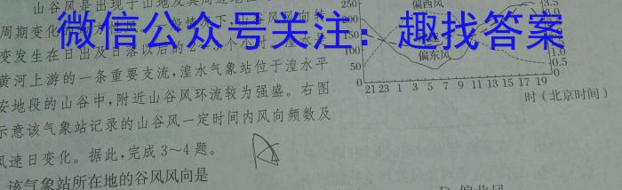 陕西省2024年陈仓区初中学业水平考试(II)地理试卷答案