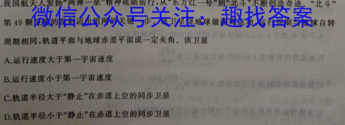 安徽省亳州市2024届九年级下学期2月开学考试h物理