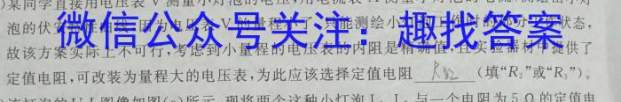 汉阳一中、江夏一中2023级高二年级8月月考物理试题答案