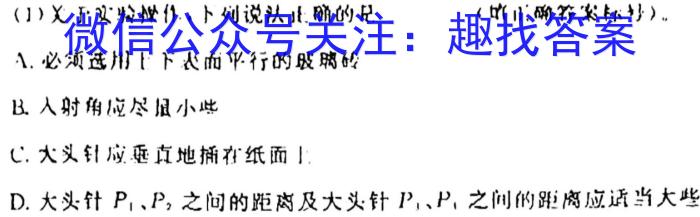 [临汾一模]山西省临汾市2024年高考考前适应性训练考试(一)1物理试卷答案