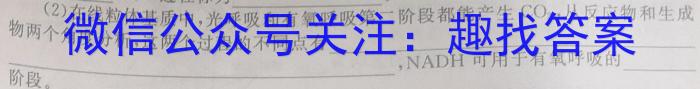 甘肃省定西市2023-2024学年度第一学期九年级期末监测卷生物学试题答案