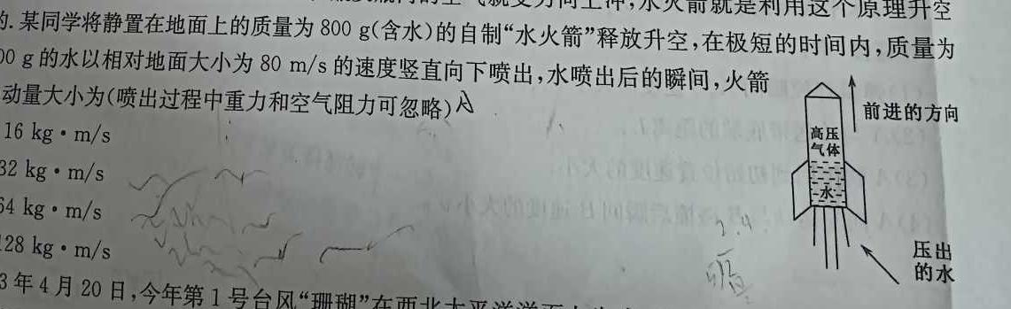 2023-2024学年河北省高一年级期末考试(24-617A)(物理)试卷答案