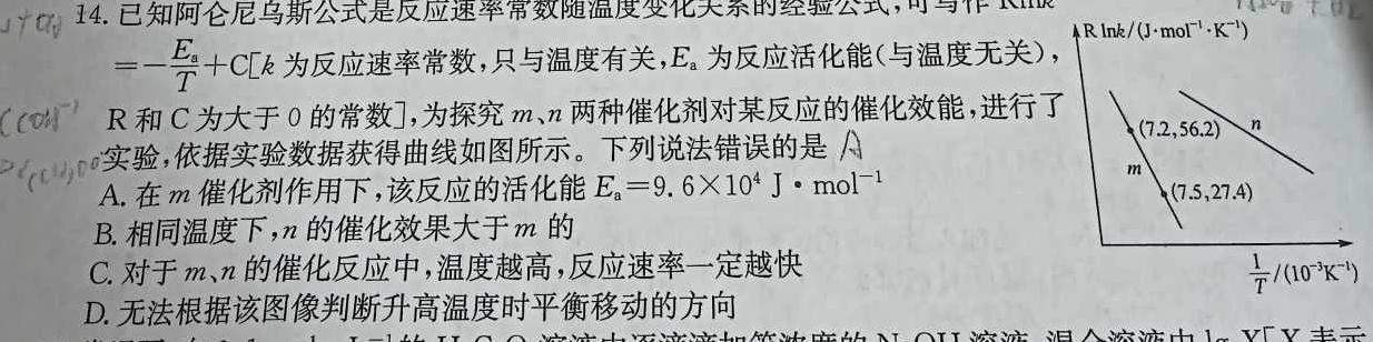 【热荐】［内蒙古二模］内蒙古2024届高三第二次模拟考试（431）化学