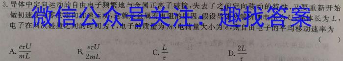 2024年安徽省普通高中学业水平选择性考试冲刺压轴卷(二)2物理