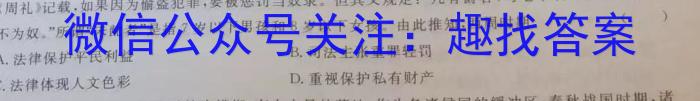 陕西省商洛市2023-2024学年度高一第一学期期末教学质量检测(24-297A)历史试卷答案