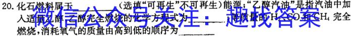 q伯乐马2024年普通高等学校招生模拟考试(九)化学