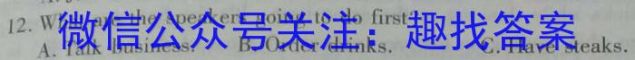 2024届普通高等学校招生全国统一考试 高三青桐鸣冲刺卷二英语试卷答案