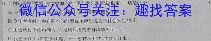 河南省开封市2023-2024学年高一第一学期期末调研语文