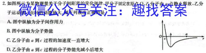 2024年河北中考VIP押题模拟(二)2物理试卷答案