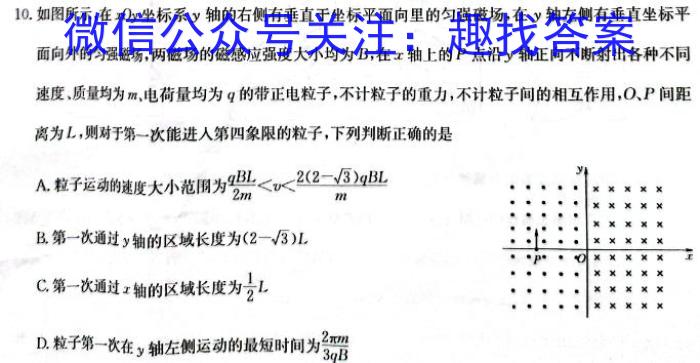 陕西省2023-2024学年度高二第一学期阶段性学习效果评估f物理