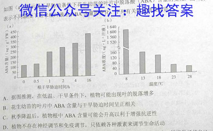 高三总复习 2025届名师原创模拟卷(六)6生物学试题答案