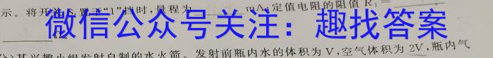 衡水金卷先享题2024答案调研卷(湖南专版)四物理试卷答案