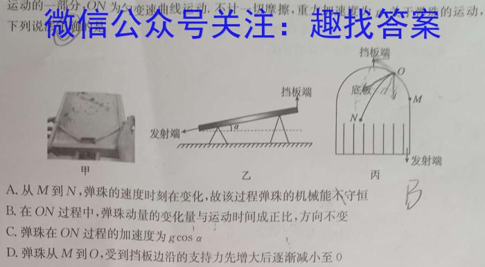 2024年普通高等学校招生全国统一考试 名校联盟·压轴卷(T8联盟)(二)2物理试题答案