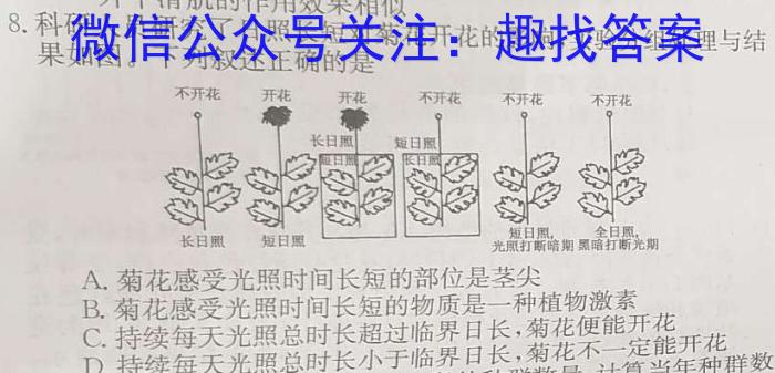 天一文化海南省2023-2024学年高三学业水平诊断(五)5生物学试题答案