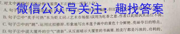 青桐鸣 2026届普通高等学校招生全国统一考试 青桐鸣联考(高二)(9月)语文