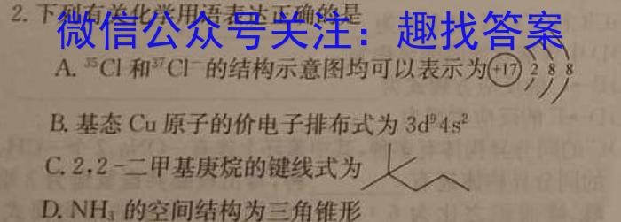 江西省吉安市2024-2025学年（上）九年级第二次阶段性练习卷化学