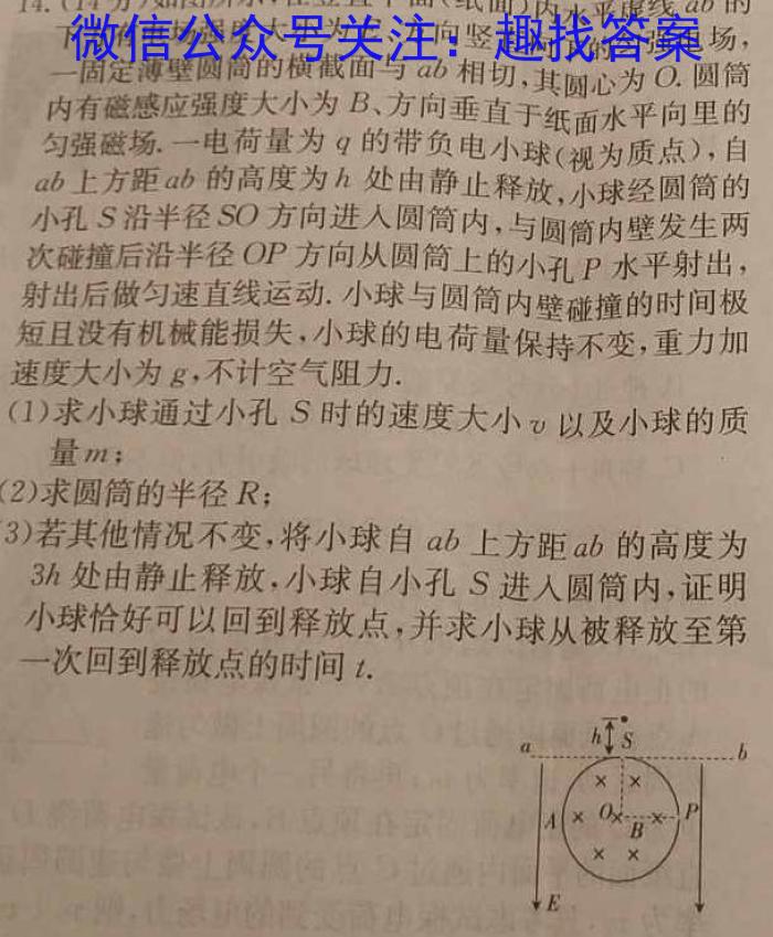 河南省洛阳市2023-2024学年第二学期七年级期末质量监测物理试卷答案