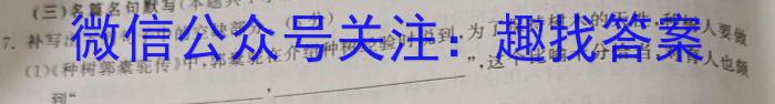 2024年河北省初中毕业生升学文化课考试（7）语文