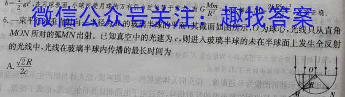 安徽省安师联盟2024年中考权威预测模拟试卷（四）物理`