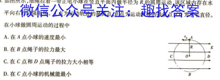 2024年哈三中高三学年第4次模拟考试物理`