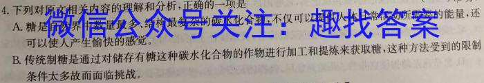 2023-2024学年福建省泉州市高一期中考(24-439A)语文