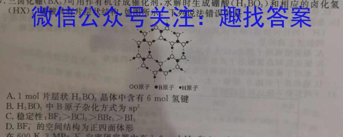 3[国考1号12]第12套 2024届高考适应性考试(二)2化学试题