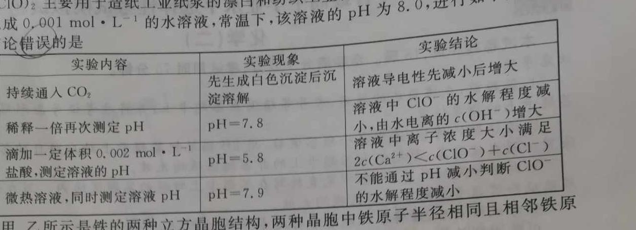 【热荐】陕西省2023-2024高一模拟测试卷(△)化学