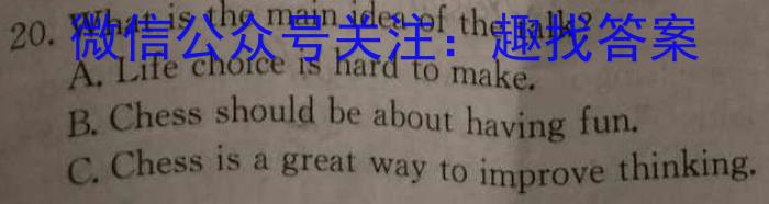 新向标教育 2024年河南省中考仿真模拟考试(二)2英语试卷答案