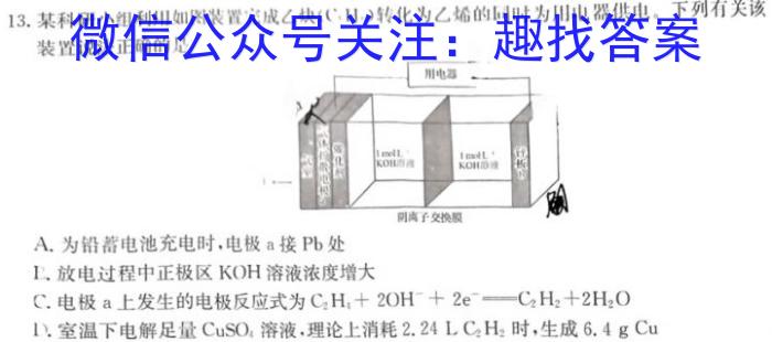 【热荐】金科大联考·2023-2024学年度高一下学期期中质量检测化学