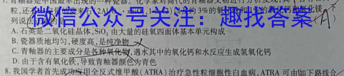 2024届安徽省九年级教学质量第二次抽测化学