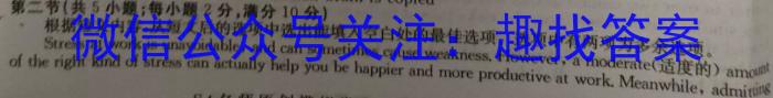 中考必杀技 2024年河南省普通高中招生考试A卷英语