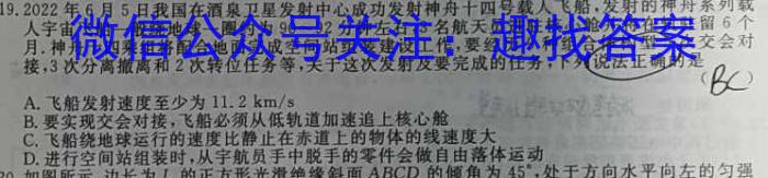 广东省2024年4月高一阶段性联合质量检测卷h物理