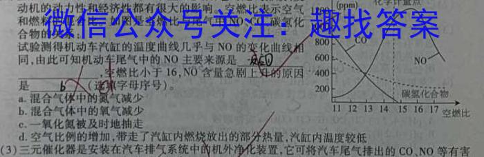 安徽省2023-2024学年同步达标自主练习·九年级第五次化学