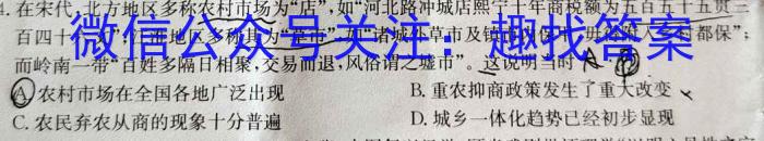 [新乡三模]河南省新乡市2023-2024学年高三第三次模拟考试(24-428C)历史试卷