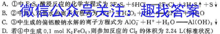 九师联盟·2023-2024学年度高二年级下学期2月开学考试化学