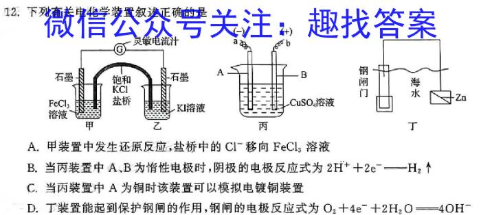 2024届名校之约·中考导向总复习模拟样卷 二轮(五)5化学