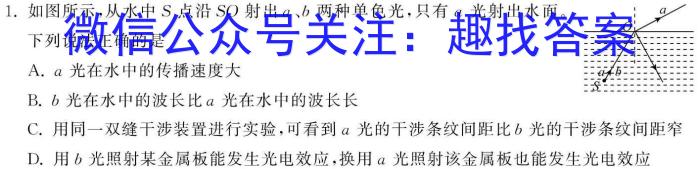 九师联盟·河南省商丘市2023-2024学年高二下学期期中考试（4.27）q物理