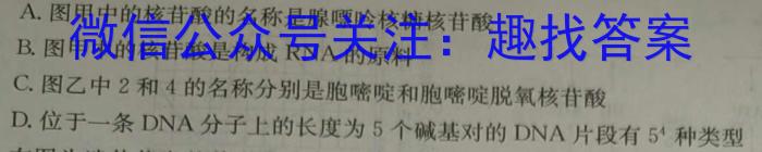 榆林市2023-2024学年度第二学期普通高中过程性评价质量检测（高二年级）生物学试题答案