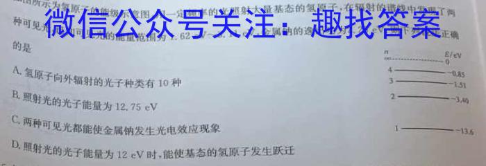 黑龙江省哈师大附中2024级高一入学考试物理试题答案