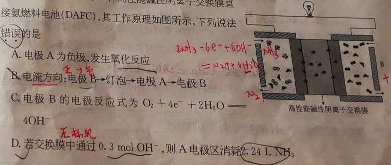 【热荐】桂柳文化 2024届高三桂柳鸿图信息冲刺金卷(六)6化学