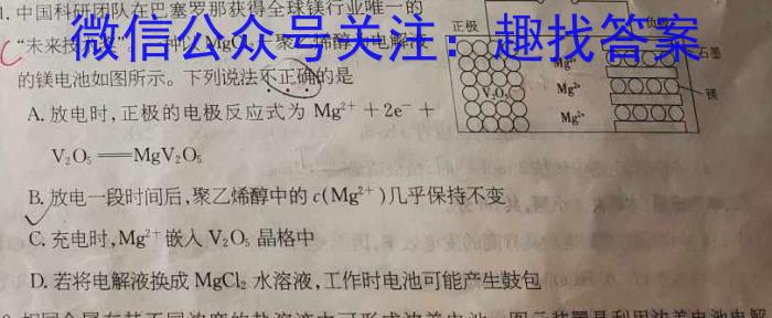 宁夏银川一中2023-2024学年度(下)高一期末考试化学